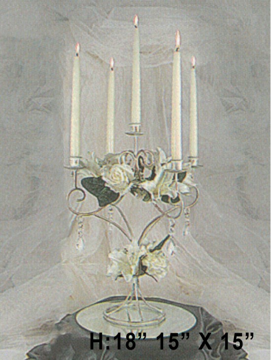 WHITE GOLD CANDLE HOLDER